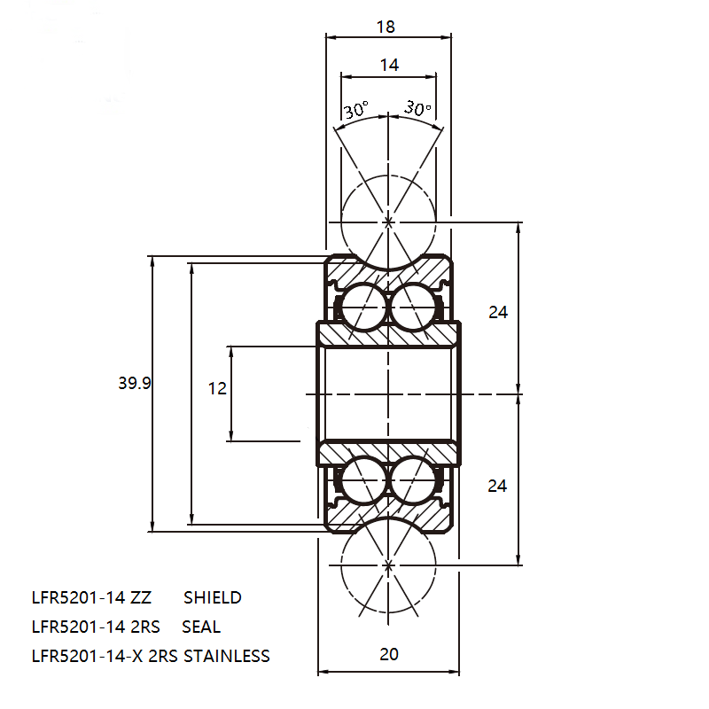 LFR5201-14 bearing size