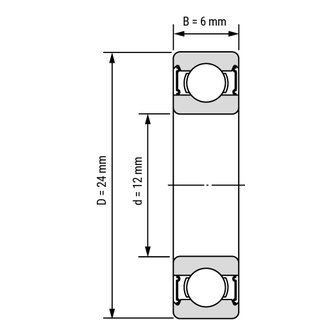 6901 2RS Bearing