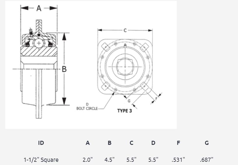 FD211RM Disc Harrow Bearings