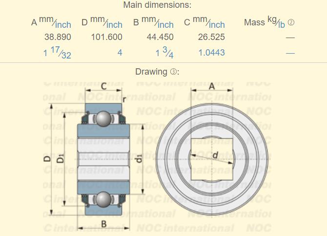 W210PPB7 Bearing