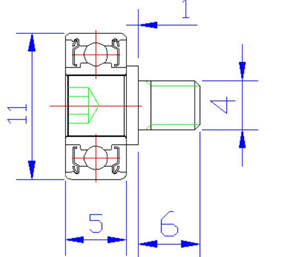 685 F type bearing pulley 